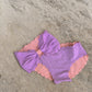 Seashell Scallop Reversible High Waist Bikini Bottoms