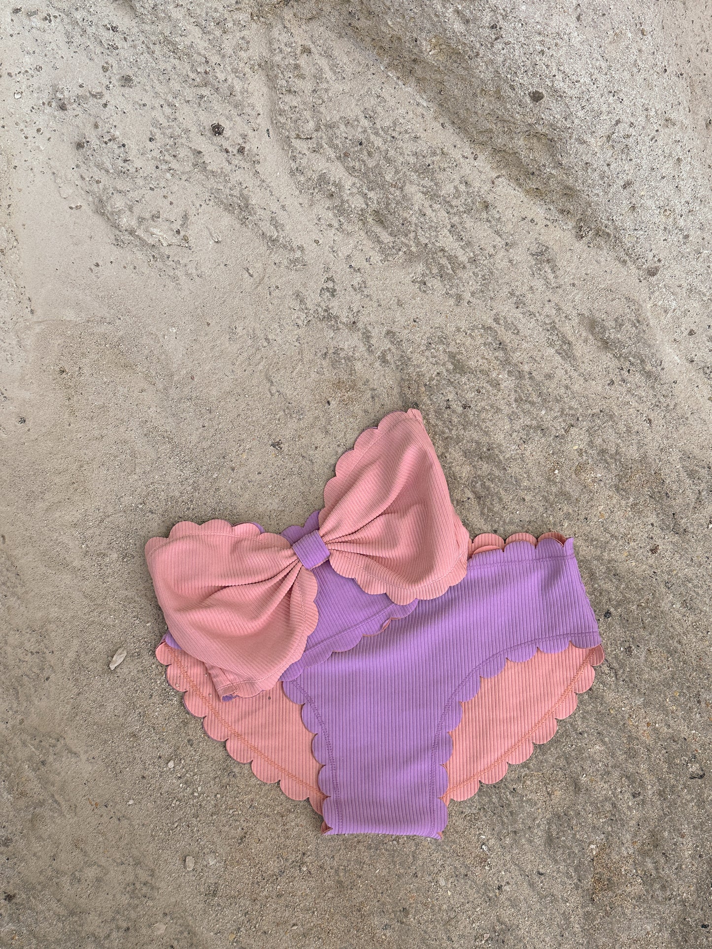 Seashell Reversible Mid Waist Bikini Bottoms