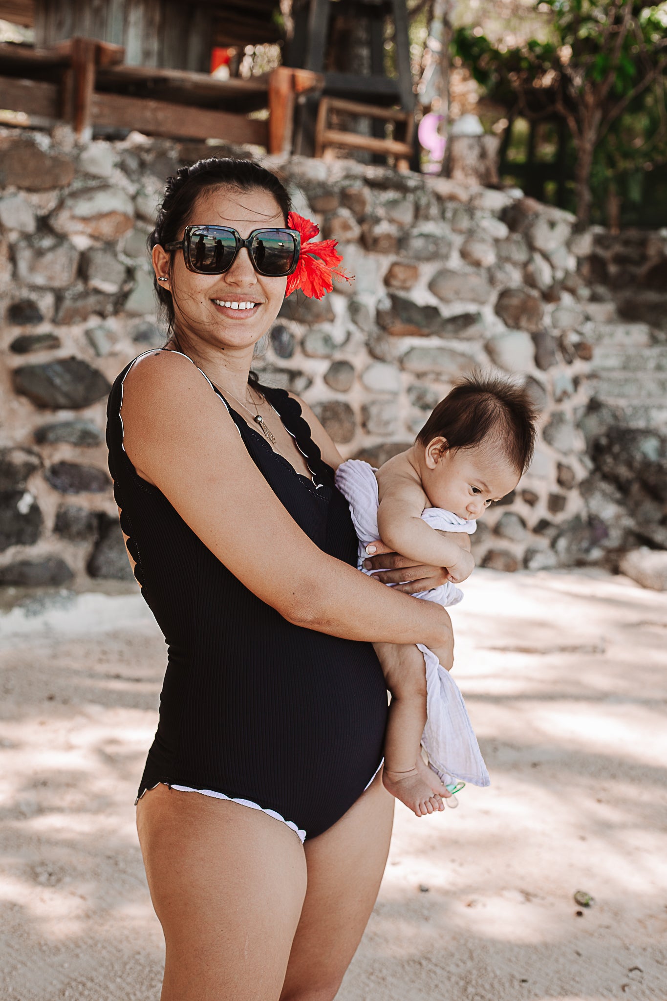 White scallop sales swimsuit