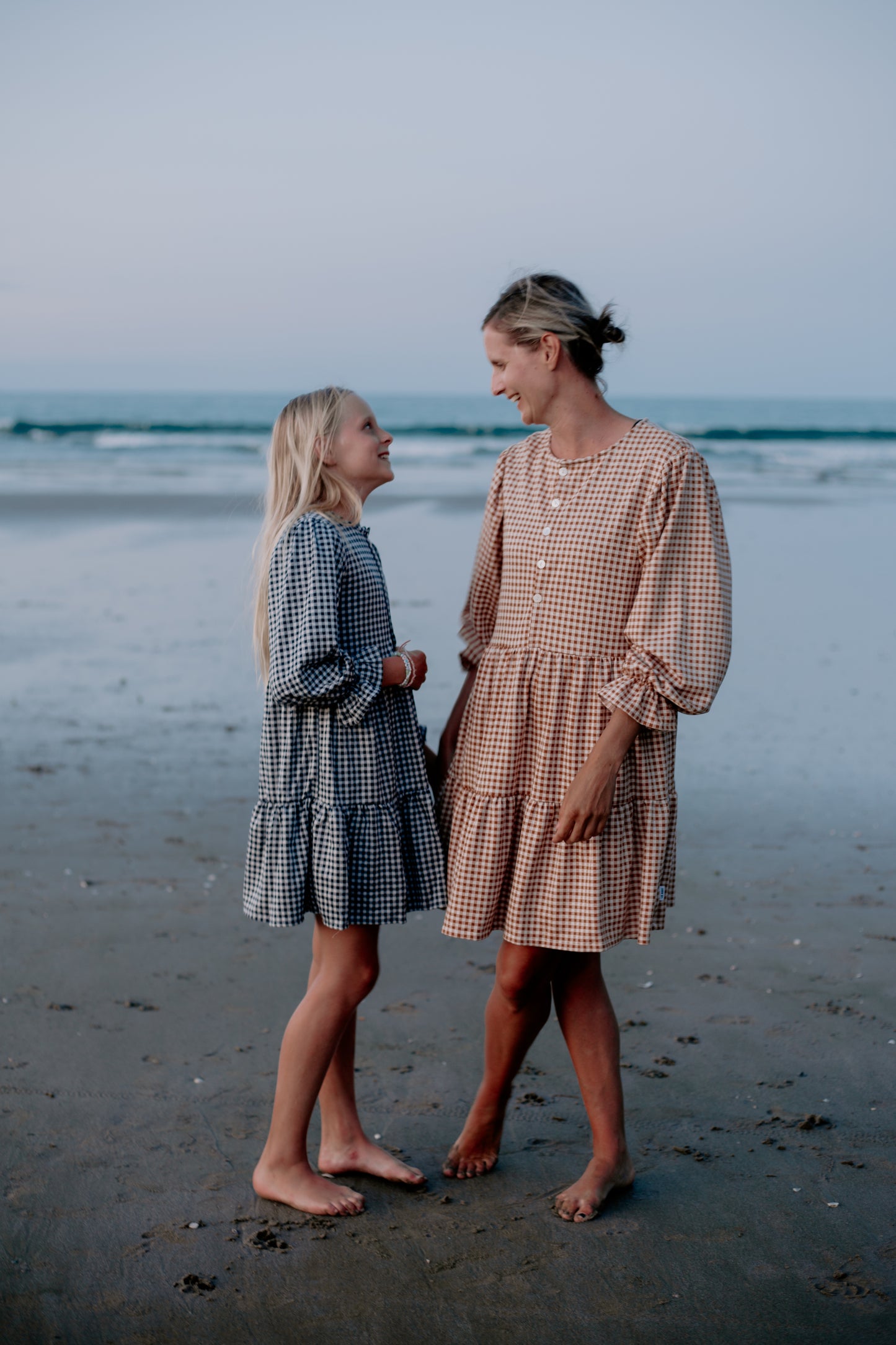 Black Gingham Girls Dress