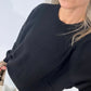 Boyfriend Pure Cashmere Crew Neck Jumper Black