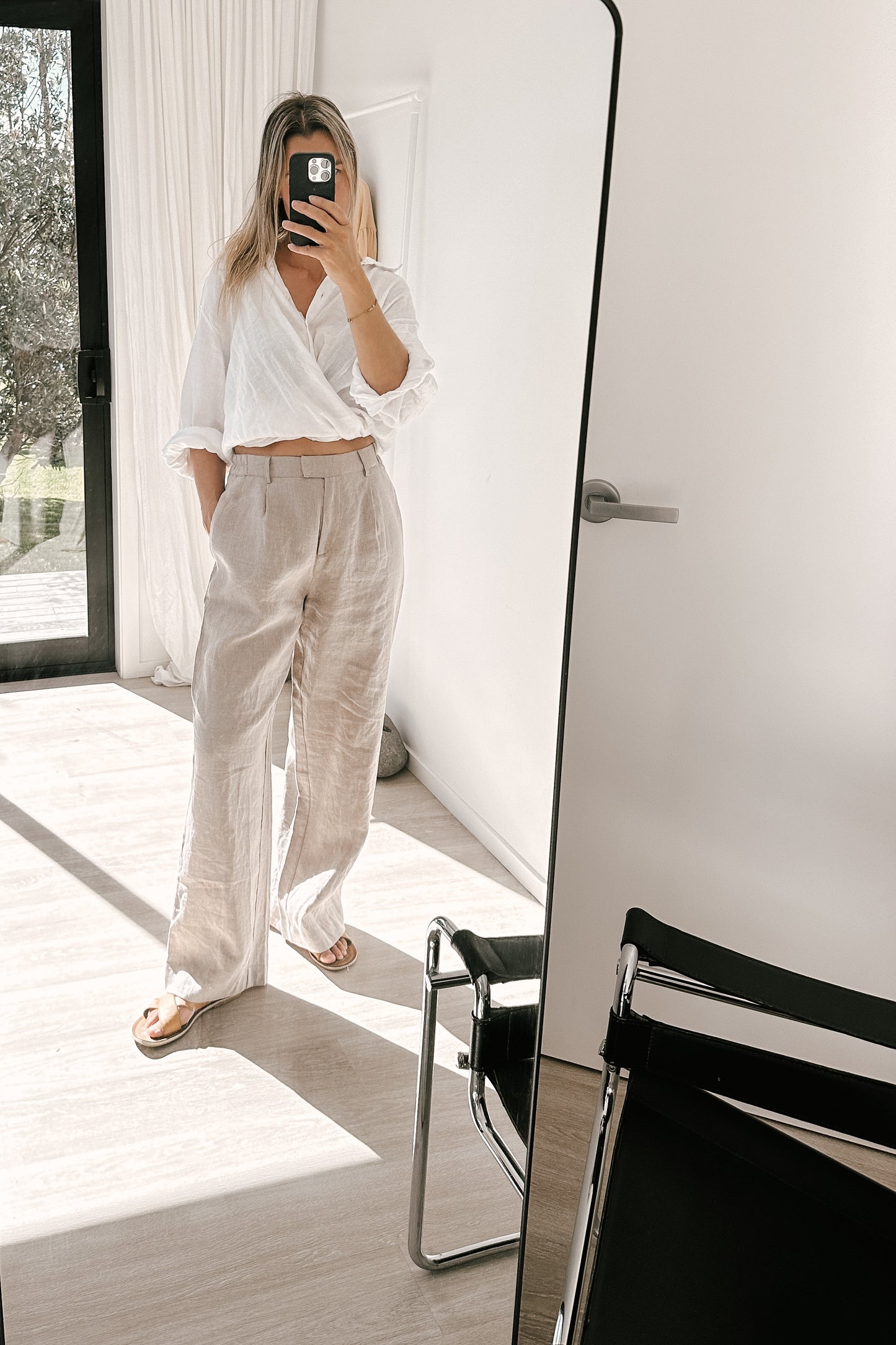 Taylor Linen Pants Natural