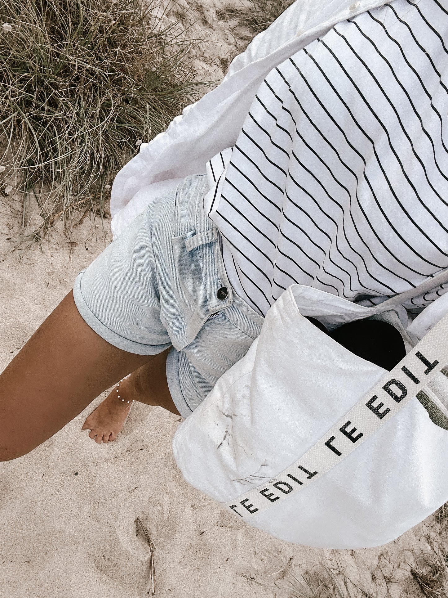 MOM Jean Shorts 2.0 Stonewashed