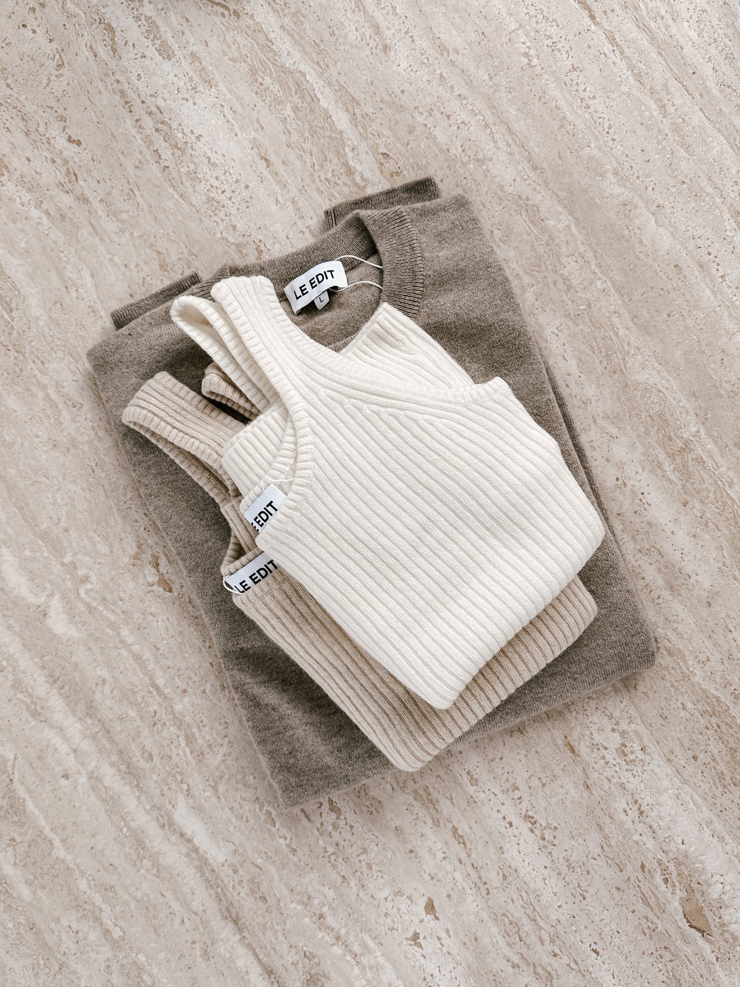 Boyfriend Pure Cashmere Crew Neck Jumper Oatmeal