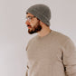 Oatmeal Mens Pure Cashmere Crew Neck Jumper