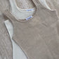 Pure Cashmere Ribbed Tank Beige