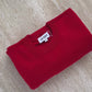 Pure Cashmere Crew Neck Jumper Cherry Red